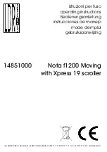 LDR Nota Moving F1200 Operating Instructions Manual preview