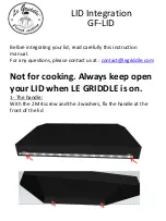 Le Griddle GF-LID Installation Instructions preview