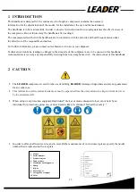 Preview for 16 page of Leader 15BARS User Manual