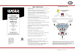 Preview for 2 page of Leader Easy Pow'air MT240 Instructions For Start-Up