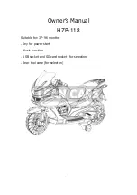 Lean Cars HZB-118 Owner'S Manual preview