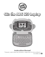 Preview for 1 page of LeapFrog Clic the ABC 123 Laptop Instruction Manual