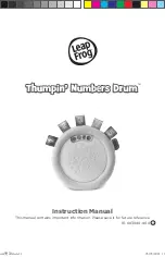 LeapFrog Thumpin' Numbers Drum Instruction Manual preview