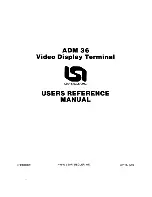 Preview for 2 page of Lear Siegler ADM 36 User'S Reference Manual