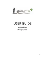 Preview for 1 page of Lec ISU111 User Manual