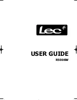 Lec R5006W User Manual preview