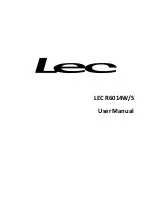 Lec R6014W/S User Manual preview