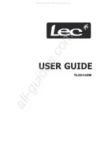 Preview for 1 page of Lec TL55142W User Manual