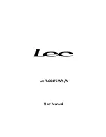 Preview for 1 page of Lec TL60175A User Manual