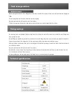 Preview for 8 page of Lec TL60175A User Manual