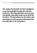 Preview for 2 page of Leckey Freestander User Manual