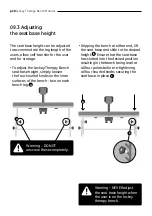 Preview for 10 page of Leckey Therapy Bench User Manual