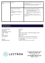 Preview for 8 page of Lectron EVCharge14-50-32A User Manual