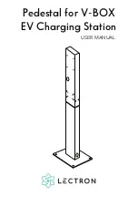 Preview for 1 page of Lectron Pedestal for V-BOX EV Charging Station User Manual