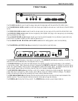 Preview for 3 page of Lectrosonics TH3 Operating Instructions Manual