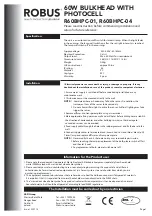 LED Group Robus R60BHPC-01 Quick Start Manual preview