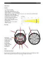 Preview for 4 page of Ledj SPECTRA PAR 7T3 User Manual