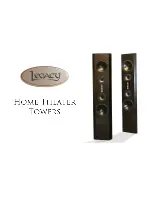 legasy Home Theater Towers Connection Manual preview