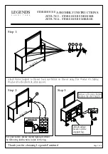 Preview for 4 page of LEGENDS FURNITURE ZRST-7101 Assembly Instructions Manual