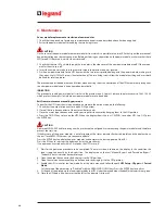 Preview for 60 page of LEGRAND Archimod HE 240 Installation And Maintenance Manual