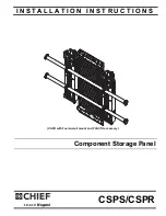 LEGRAND CHIEF CSPR Installation Instructions Manual preview