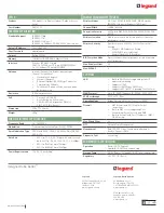 Preview for 2 page of LEGRAND DA2131-V1 Specifications