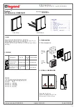 Preview for 1 page of LEGRAND Galion K8/H258BN-HK Instructions