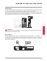 Preview for 73 page of LEGRAND KEOR LINE RT 1000 VA Installation Manual