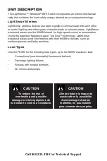 Preview for 2 page of LEGRAND pass & seymour LightSense PSWS Installation Instructions Manual