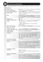 Preview for 70 page of Leica C-LUX 3 Instructions Manual