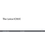 Preview for 11 page of Leica IC90 E User Manual