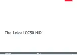 Preview for 8 page of Leica ICC50 HD Manual