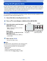 Preview for 154 page of Leica V-LUX 4 Instructions Manual