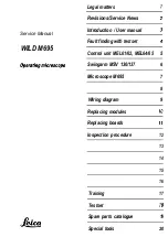 Preview for 2 page of Leica WILD M695 Service Manual