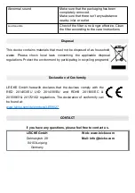 Preview for 6 page of Leicke LE59027 User Manual