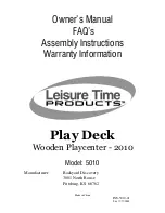 Leisure Time Products 5010 Owner'S Manual preview