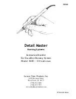 Preview for 1 page of Leisure Time Products Detail Master 8600 Instruction Booklet