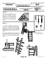 Preview for 45 page of Leisure Time Products Sky Fort 6009 Assembly Instructions Manual