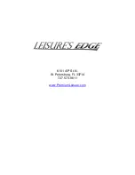 Preview for 59 page of Leisure's Edge LE 744 Owner'S Manual