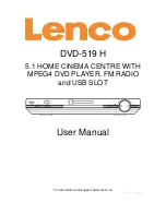 LENCO DVD-519 H User Manual preview