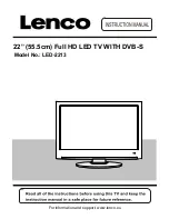 LENCO LED-2213 Instruction Manual preview