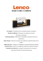 Preview for 1 page of LENCO LS-480 User Manual