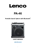 LENCO PA-46 User Manual preview