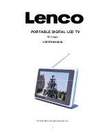 LENCO TFT-1021 User Manual preview