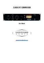 LENNARD AUDIO CLASSIC FET COMPRESSOR User Manual preview