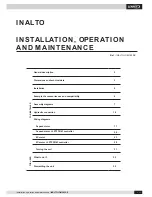 Preview for 2 page of Lennox INALTO Installation, Operation And Maintenance Manual