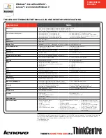 Preview for 3 page of Lenovo 0800A2U Specifications
