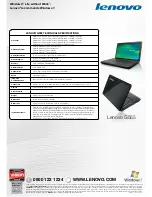 Preview for 2 page of Lenovo 087325U Specifications