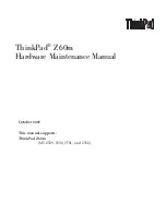 Preview for 1 page of Lenovo 2529E8U Hardware Maintenance Manual