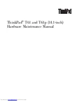 Preview for 3 page of Lenovo 646001U - ThinkPad T61 6460 Hardware Maintenance Manual